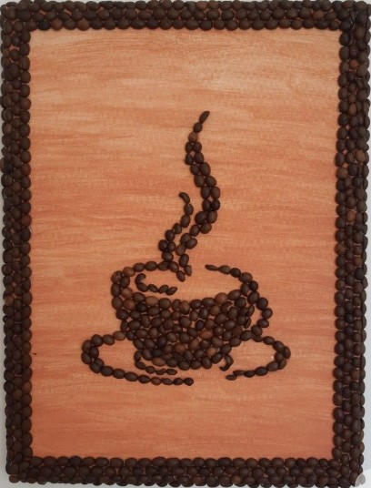 Mosaik mit Kaffee