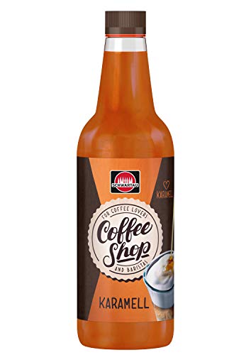 Schwartau Coffee Shop Starter Paket (Karamell-, Vanille-, Haselnussirup, Schoko- und Karamelltopping, 3 Pumpen, Rezeptheft) - Kaffeesirup für Kaffee-Liebhaber und Baristas - 2