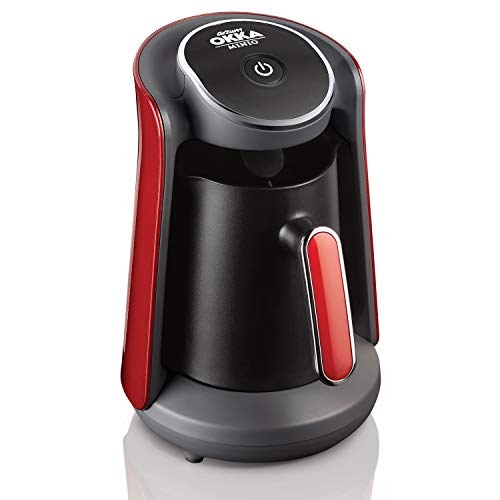 Arzum OKKA Minio Kaffeemaschine, 1-4 Tassen (300ml.), Überlaufschutzsystem, waschbare Kaffeekanne, akustisches Warnsystem, 480W, preisgekröntes Design