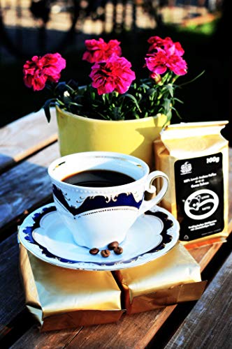 Kopi Luwak Kaffee 100% | City Roast Civet Coffee 100g | Kaffeebohnen | Kaffeespezialität als Geschenk für Kaffeeliebhaber von Tesdorpfs für den Geschenkkorb, die Kaffeemühle oder zu Ferrero Rocher - 2