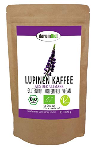 Bio Lupinenkaffee aus DEUTSCHLAND im Sparpack I eigener Anbau I koffeinfrei, glutenfrei, vegan, frische Röstung, hoch edel (1 kg)
