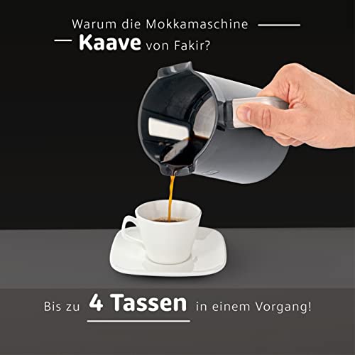 Fakir 9177003 Kaave - Türkische Mokka-Maschine I Elektrische Kaffeemaschine mit 4 Tassen Fassungsvermögen & traditionellem Messlöffel I Einfaches One-Touch-Control-System I 735 Watt I Weiß - 5