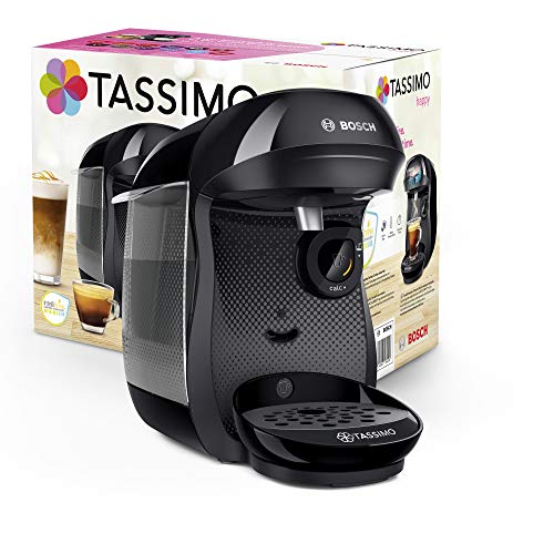 Tassimo Happy Kapselmaschine TAS1002 Kaffeemaschine by Bosch, über 70 Getränke, vollautomatisch, geeignet für alle Tassen, platzsparend, 1400 W, schwarz/anthrazit - 3