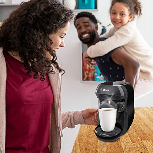 Tassimo Happy Kapselmaschine TAS1002 Kaffeemaschine by Bosch, über 70 Getränke, vollautomatisch, geeignet für alle Tassen, platzsparend, 1400 W, schwarz/anthrazit - 6