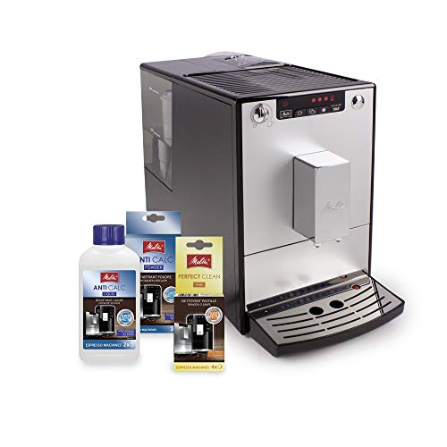 Melitta Caffeo Solo E950-103 Schlanker Kaffeevollautomat mit Vorbrühfunktion | 15 Bar | LED-Display | höhenverstellbarer Kaffeeauslauf | Herausnehmbare Brühgruppe |Silber - 5