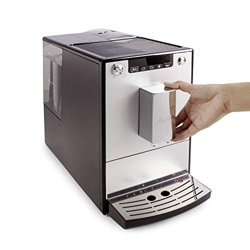Melitta Caffeo Solo E950-103 Schlanker Kaffeevollautomat mit Vorbrühfunktion | 15 Bar | LED-Display | höhenverstellbarer Kaffeeauslauf | Herausnehmbare Brühgruppe |Silber - 6