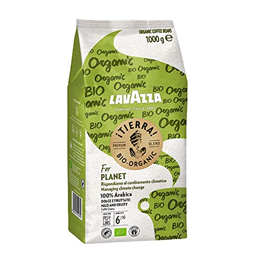 Lavazza ¡Tierra! For Planet, 1kg Packung, 100% hochwertige Arabica Kaffeebohnen, Heller Röstgrad