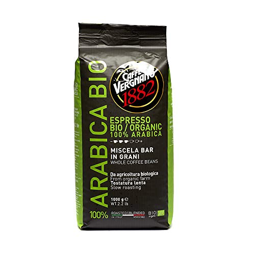 Caffè Vergnano 1882 Kaffeebohnen 100% Arabica Bio - 1 Packung enthält 1 Kg