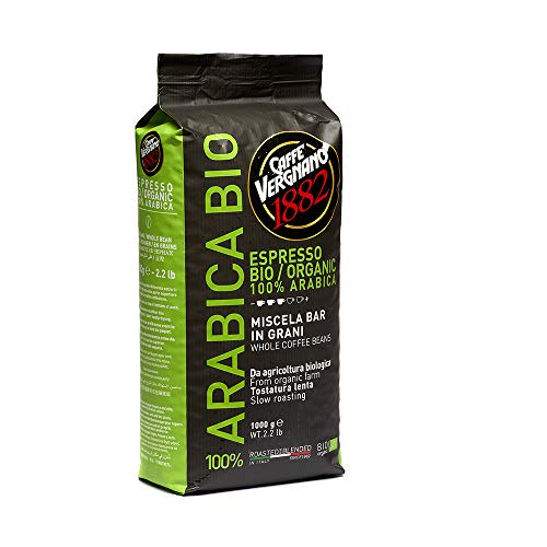 Caffè Vergnano 1882 Kaffeebohnen 100% Arabica Bio - 1 Packung enthält 1 Kg - 3