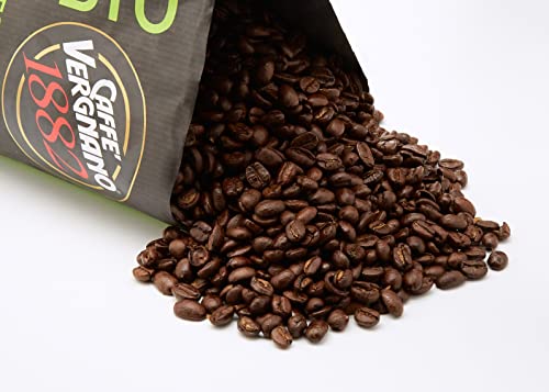 Caffè Vergnano 1882 Kaffeebohnen 100% Arabica Bio - 1 Packung enthält 1 Kg - 7
