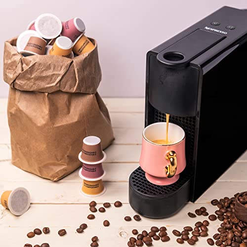 CUP VERDE – 100 nachhaltige Kaffeekapseln Nespresso* kompatibel. Kompostierbar– fair gehandelt - schonend geröstet, Mixpaket Kapseln Lungo, Crema Grande, Espresso Forte - 2
