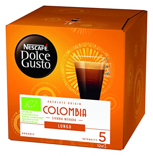 NESCAFÉ Dolce Gusto Colombia Lungo 36 Kaffeekapseln (100% biologischer Anbau, Hochland Arabica Bohnen, Bio-Kaffee, Feine Crema, Absolut Origin, Aromaversiegelte Kapseln) 3er Pack (3 x 12 Kapseln) - 2
