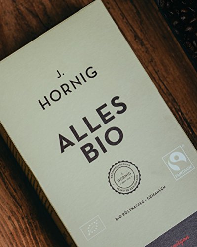 J. Hornig Kaffee gemahlen Bio & Fair Trade, Alles Bio, 500g, langsam und schonend geröstet, perfekt für Filterkaffee, Frenchpress und Mokkakanne - 3