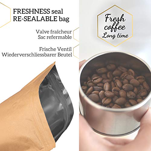 ?? BIO Kaffeebohnen 1kg | Biologische Arabica Kaffee Ganze Bohnen | Säurearm | Traditionelle Röstung | Gabriel - 6