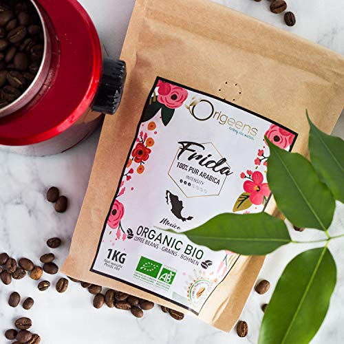 ?? BIO Kaffeebohnen 1kg | Biologische Arabica Kaffee Ganze Bohnen | Single Origin Mexiko Frida | Säurearm | Traditionelle Röstung - 9