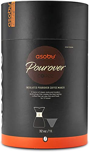 Asobu Kupferisolierter Pour Over Kaffeebereiter (900 ml), doppelwandiger Vakuum, Edelstahlfilter, hält bis zu 12 Stunden heiß, kupfer, PO300-COP - 9