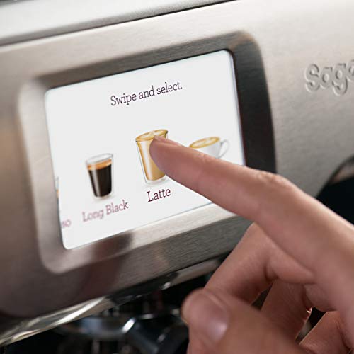 Sage Appliances Barista Touch Espressomaschine und Kaffeemaschine mit Milchaufschäumer, Siebträgermaschine, SES880, Gebürstetes Edelstahlgrau - 5