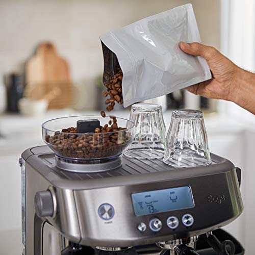 Sage Appliances Barista Pro Espressomaschine und Kaffeemaschine mit Milchaufschäumer, Siebträgermaschine, SES878, Gebürsteter Edelstahl - 4