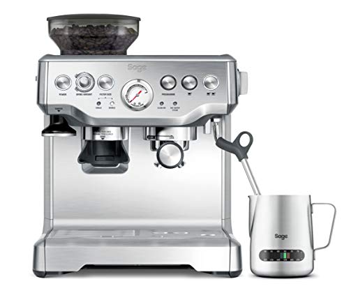 Sage Appliances Barista Express Espressomaschine und Kaffeemaschine mit Milchaufschäumer, Siebträgermaschine, SES875, Gebürsteter Edelstahl - 2