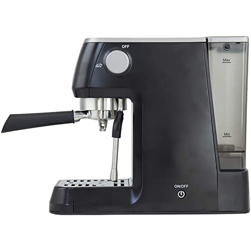 Solis Espressomaschine Barista Perfetta Plus 1170 - Siebträgermaschine - Manometer - Dampf-/Heißwasserdüse - Temperaturregler - 54 mm Siebträger - Doppelauslauf - Schwarz - 3