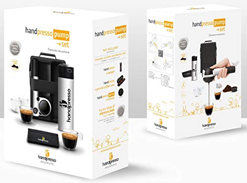 Handpresso 48301 Pump Set weiß - tragbare, manuelle Espressomaschine für ESE-Pads oder gemahlenen Kaffee - 4