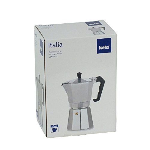 Kela 10591 Espressokocher, Für 6 Tassen, Aluminium, Italia - 8