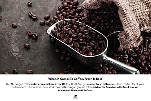 Lean Caffeine Nicaragua Kaffee gemahlen | Super Clean Mykotoxin freier Bulletproof Coffee | dunkel geröstet, säurearmer Keto-Kaffee - 908g - 6