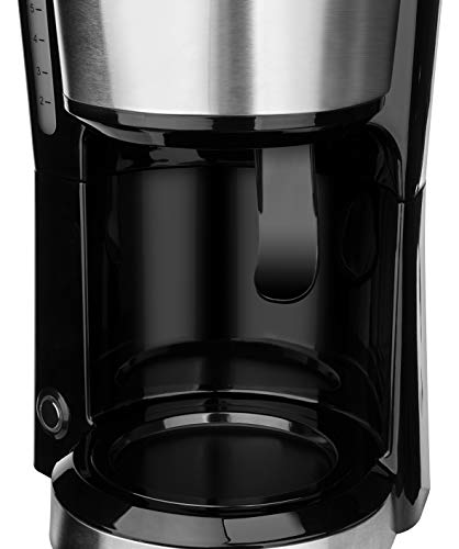 Russell Hobbs Mini-Kaffeemaschine Compact Edelstahl, 0,6l Glaskanne, bis 5 Tassen, platzsparend, Permanentfilter, Abschaltautomatik, 650 Watt, Warmhalteplatte, kompakte Filterkaffeemaschine 24210-56 - 6