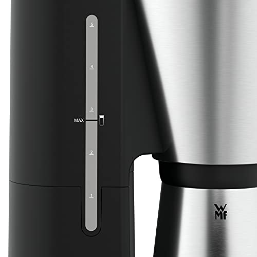 WMF Küchenminis Aroma Filterkaffeemaschine mit Thermoskanne, 870 Watt, Thermobecher to go, kleine Kaffeemaschine Timer, cromargan matt - 4