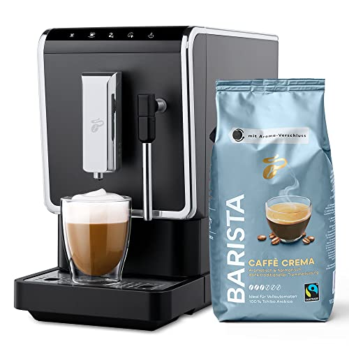 Tchibo Kaffeevollautomat Esperto Latte inkl. 1kg Barista Caffè Crema für Caffè Crema, Espresso, Cappuccino und Milchschaum, Anthrazit