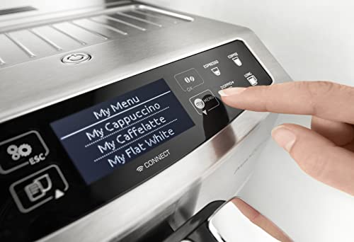 De'Longhi Primadonna S Evo ECAM 510.55.M Kaffeevollautomat mit LatteCrema Milchsystem, Cappuccino und Espresso auf Knopfdruck, 2,8 Zoll Touchscreen Display und App-Steuerung, Edelstahlgehäuse, silber - 4