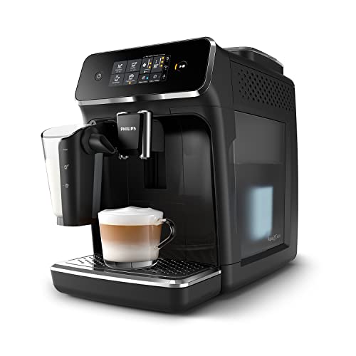 Philips Domestic Appliances 2200 Serie EP2231/40 Kaffeevollautomat, 3 Kaffeespezialitäten (LatteGo Milchsystem) Klavierlack-schwarz/Schwarz, Glossy Black - 2