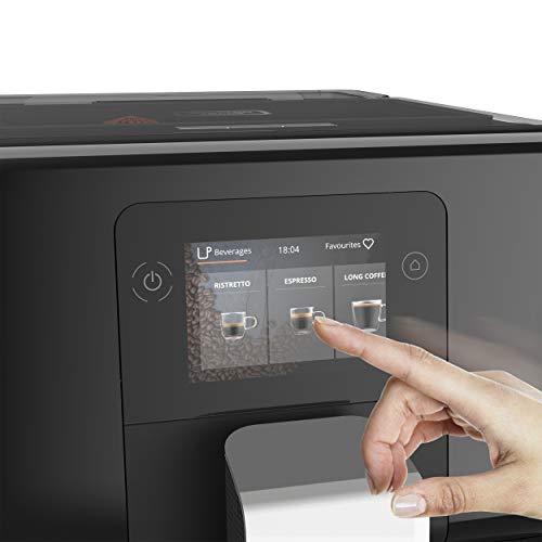 Krups EA8738 Intuition Preference Kaffeevollautomat inkl. Milchbehälter | Smartphoneähnlicher Farb-Touchscreen | Smart Slide Technology | intuitives Lichtsystem | 11 Getränke | OTC-System, Schwarz - 10