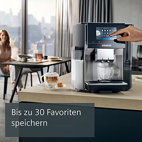 Siemens Kaffeevollautomat EQ.700 integral TQ707D03, App-Steuerung, intuitives Full-Touch-Display, bis zu 30 individ. Kaffeekreationen als Favoriten, automat. Dampfreinigung, 1500 W, schwarz - 5