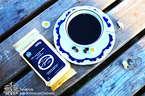 Kopi Luwak Kaffee 100% | City Roast Civet Coffee 100g | gemahlen| Kaffeespezialität als Geschenk für Kaffeeliebhaber von Tesdorpfs für den Geschenkkorb, die Kaffeemühle oder zu Ferrero Rocher - 4