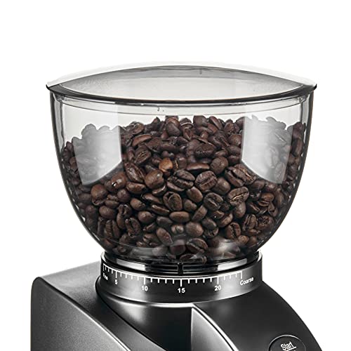 Solis Scala Zero Static 1662 Elektrische Kaffeemühle - Coffee Grinder - Espressomühle mit 24 Mahlgradeinstellungen - Schutz Gegen Statischen Kaffee - Kaffeebohnenbehälter 300 Gramm - Schwarz - 6