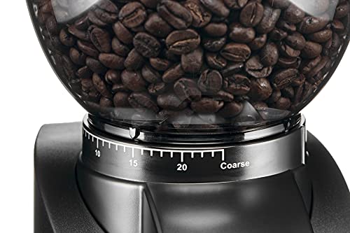 Solis Scala Zero Static 1662 Elektrische Kaffeemühle - Coffee Grinder - Espressomühle mit 24 Mahlgradeinstellungen - Schutz Gegen Statischen Kaffee - Kaffeebohnenbehälter 300 Gramm - Schwarz - 7