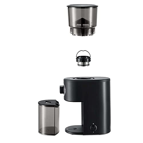 Tchibo elektrische Kaffeemühle, Edelstahlgehäuse, Edelstahlmahlwerk, 26 Mahlgradeinstellungen, Schwarz/Silber - 3