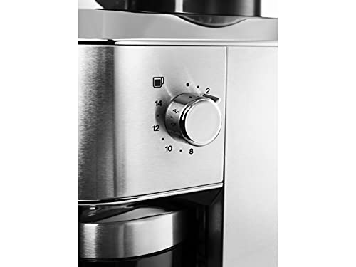 De'Longhi Dedica KG 520.M Elektrische Kaffeemühle, Vollmetallgehäuse, Edelstahl Kegelmahlwerk, einstellbare Mahlgradeinstellung, Silber - 2