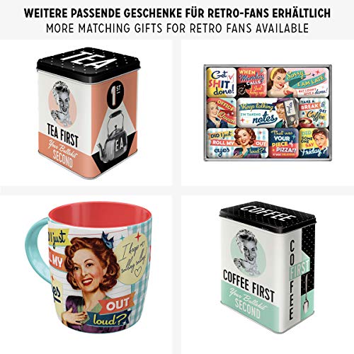 Nostalgic-Art 31104 Retro Kaffeedose Espresso Yourself – Geschenk-Idee für Kaffee-Liebhaber, Blech-Dose mit Aromadeckel, Vintage Design, 1,3 l - 5