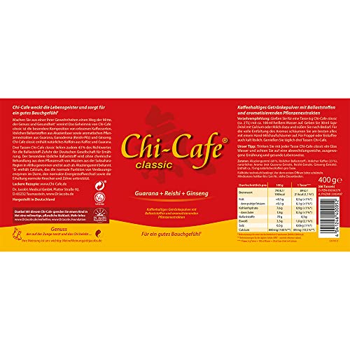 Chi-Cafe classic I 400 g kaffeehaltiges Getränkepulver mit Akazienfaser-Ballaststoffen I für eine gute Verdauung¹ I mit Reishi-Pilz, Ginseng und Guarana I vegan, 66 Tassen - 2