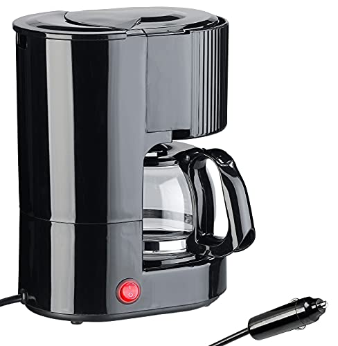 Rosenstein & Söhne Kaffeemaschine 12V: Kfz-Filterkaffee-Maschine, bis zu 3 Tassen, 650 ml, 12 Volt, 170 Watt (12 Volt Kaffeemaschine)