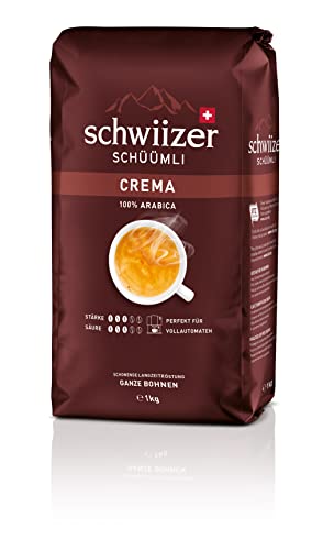 Schwiizer Schüümli Crema Ganze Kaffeebohnen 1kg - Intensität 3/5 - UTZ-zertifiziert - 2