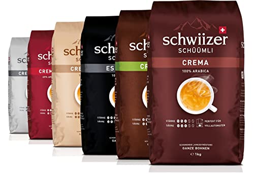 Schwiizer Schüümli Espresso Ganze Kaffeebohnen 1kg - Intensität 4/5 - UTZ-zertifiziert - 4