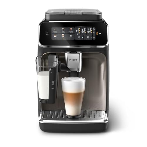 Philips 3300 Series Kaffeevollautomat - 6 Getränke, Modernes Farb-Touchscreen-Display, LatteGo-Milchsystem, SilentBrew, 100% Keramikmahlwerk, AquaClean Filter. Schwarzchrom (EP3347/90) - 8
